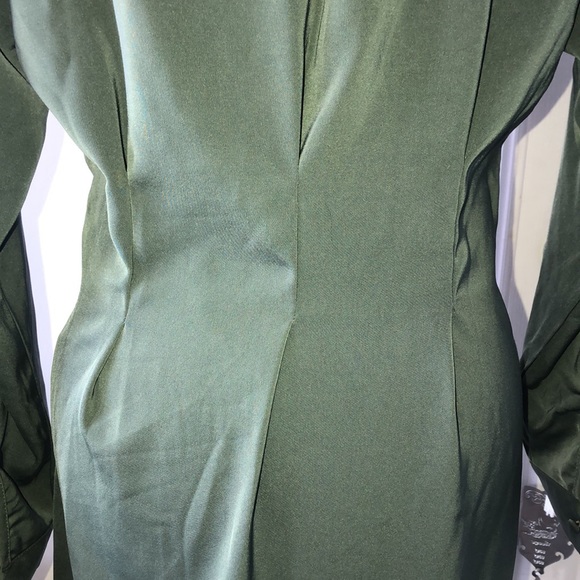 Long sleeve drape wrap dress - Picture 6 of 10